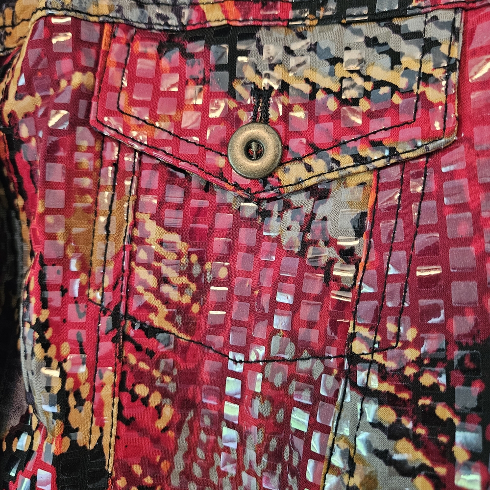 Ruby Rd. Multicolor Abstract Jacket - Picture 4 of 6